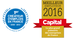 Premier créateur d'emploi de France et Meilleur employeur 2015